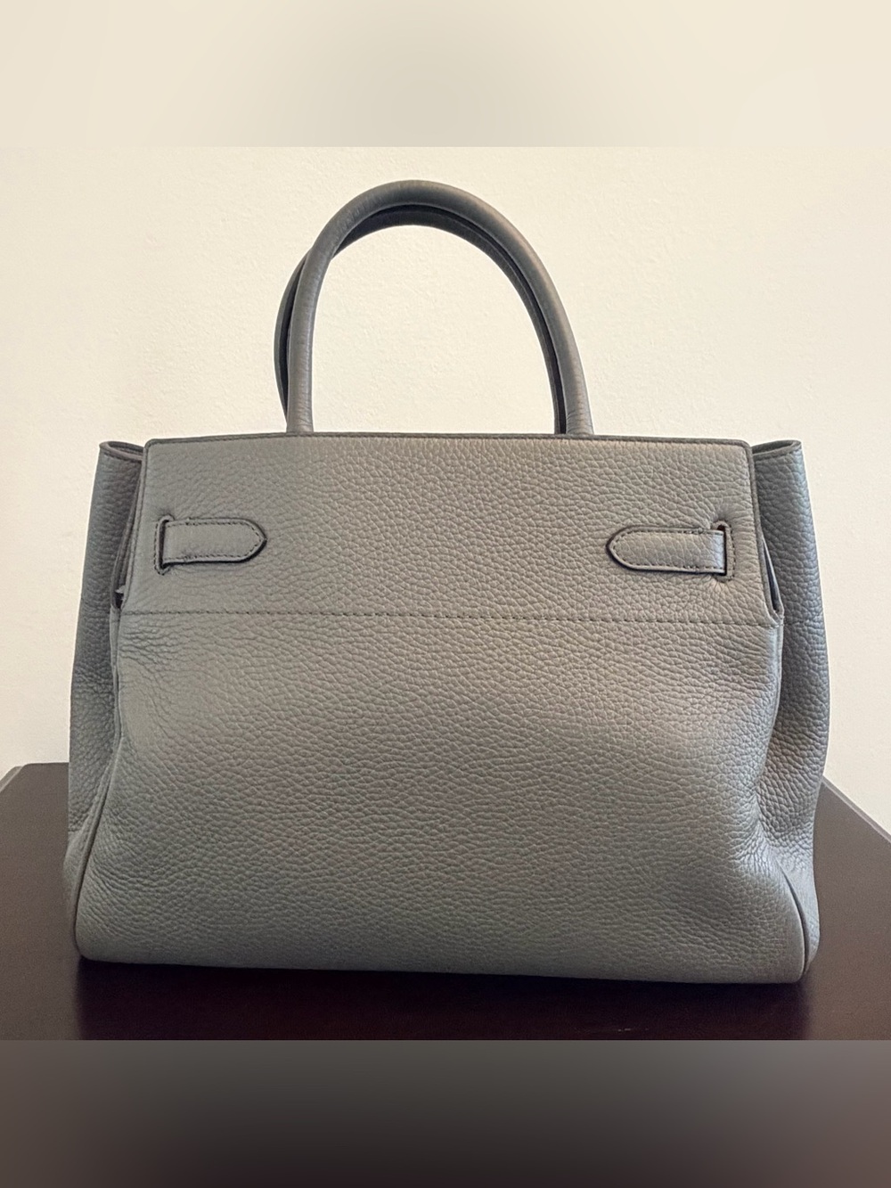 100% Authentic Mulberry Grey Pebbled Leather Belted Bayswater Bag - Picture 4 of 9